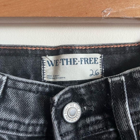 Free People We The Free Xena Slim Straight Jeans in Dark Night - Picture 9 of 14